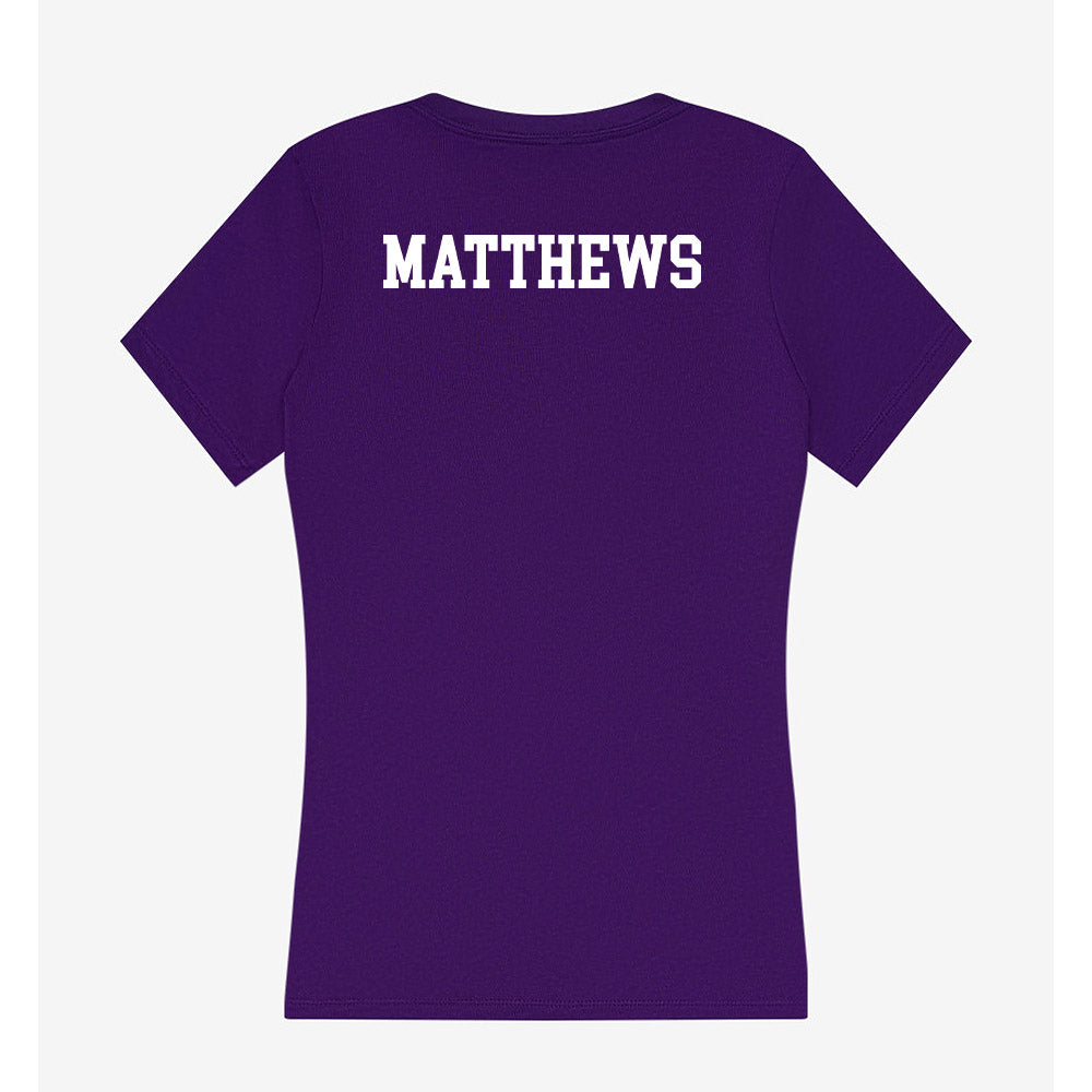 Tarleton State - NCAA Men's Track & Field : Aidan Matthews - Women's V-Neck T-Shirt-1