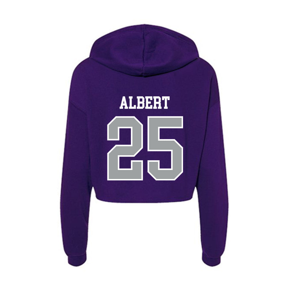 Tarleton State - NCAA Football : Steve Albert - Women's Crop Fleece Hoodie-1