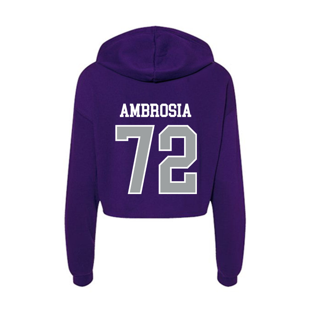 Tarleton State - NCAA Football : Alec Ambrosia - Women's Crop Fleece Hoodie-1