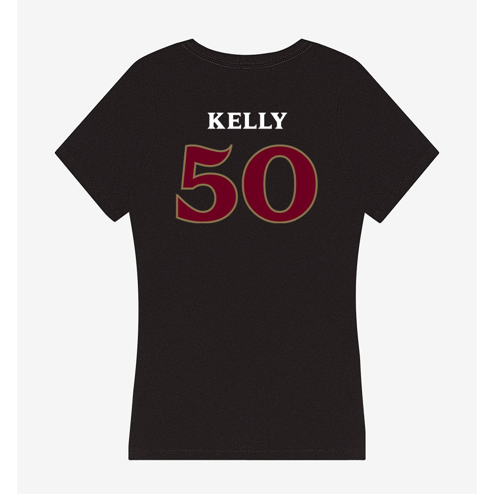 Elon - NCAA Football : Nhycer Kelly - Women's V-Neck T-Shirt-1