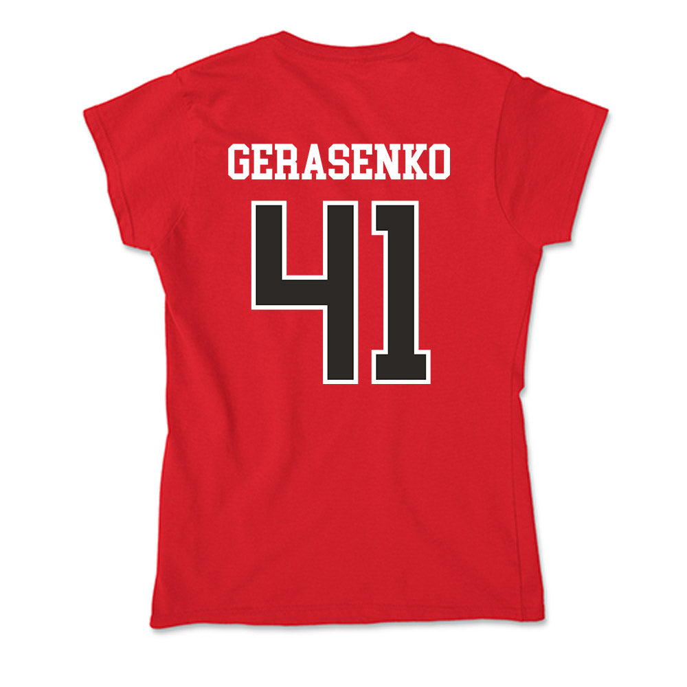 St. Francis - NCAA Football : Andy Gerasenko - Soft Style Women’s T-Shirt-1