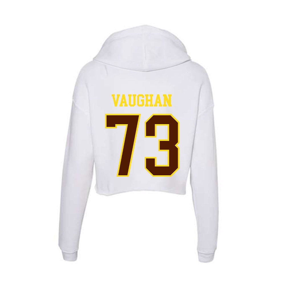 Western Michigan - NCAA Football : Zachary Vaughan - Women's Crop Fleece Hoodie-1