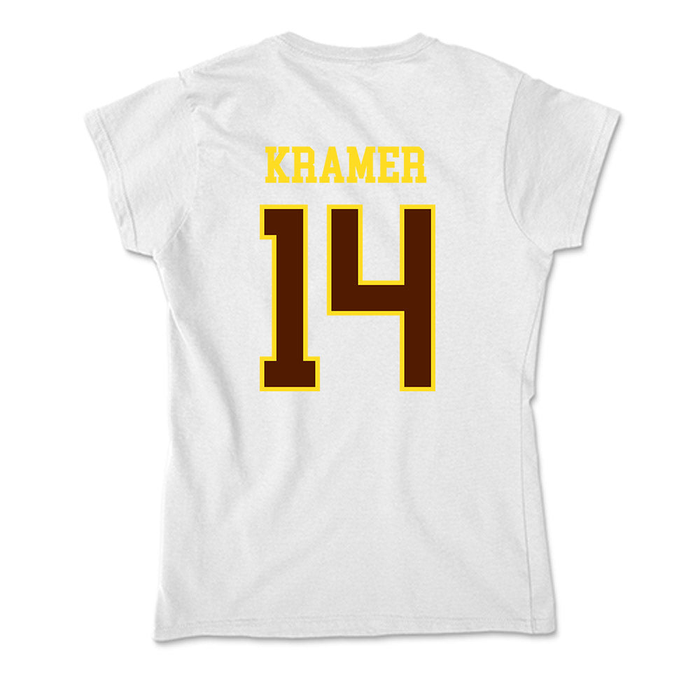 Western Michigan - NCAA Men's Ice Hockey : Brian Kramer - Soft Style Women’s T-Shirt-1