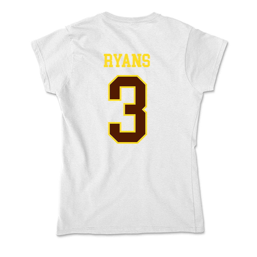 Western Michigan - NCAA Men's Basketball : EJ Ryans - Soft Style Women’s T-Shirt-1
