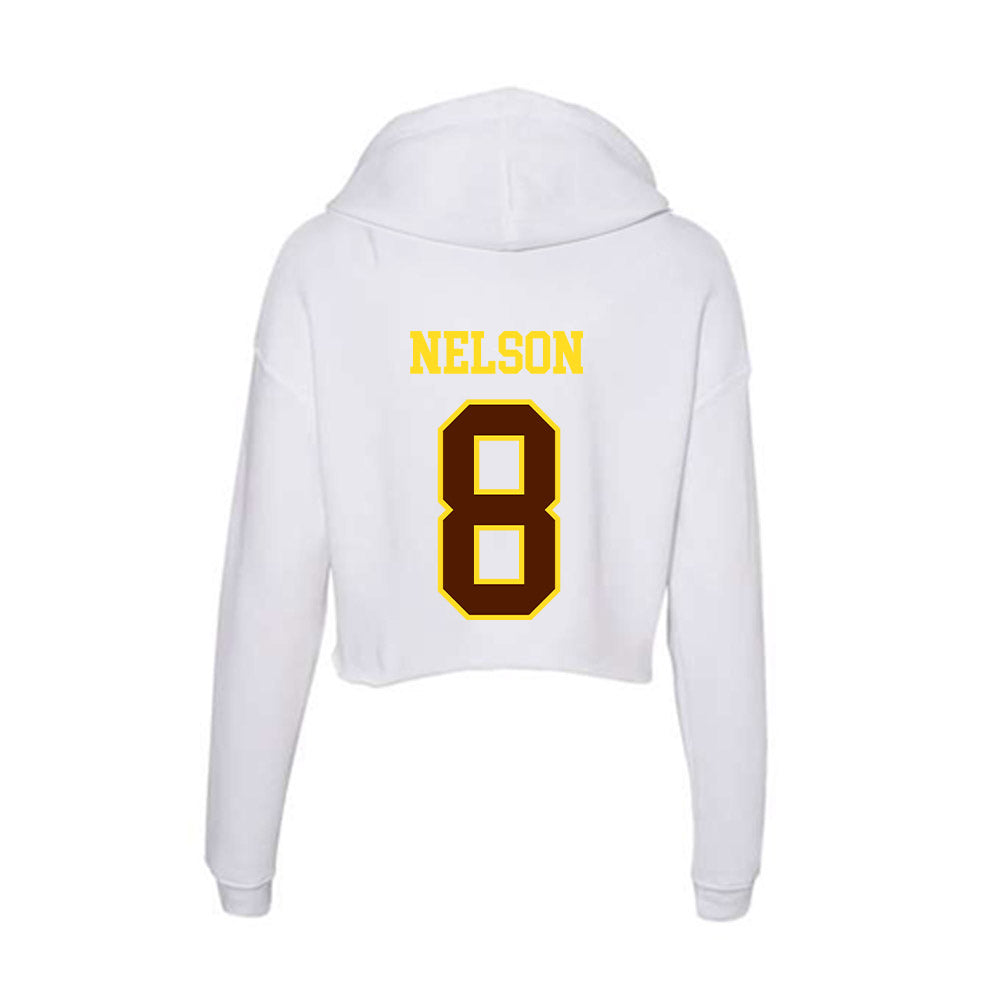 Western Michigan - NCAA Football : Egypt Nelson - Women's Crop Fleece Hoodie-1