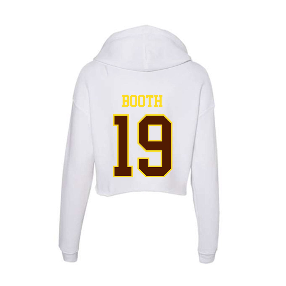 Western Michigan - NCAA Softball : Micaela Booth - Women's Crop Fleece Hoodie-1