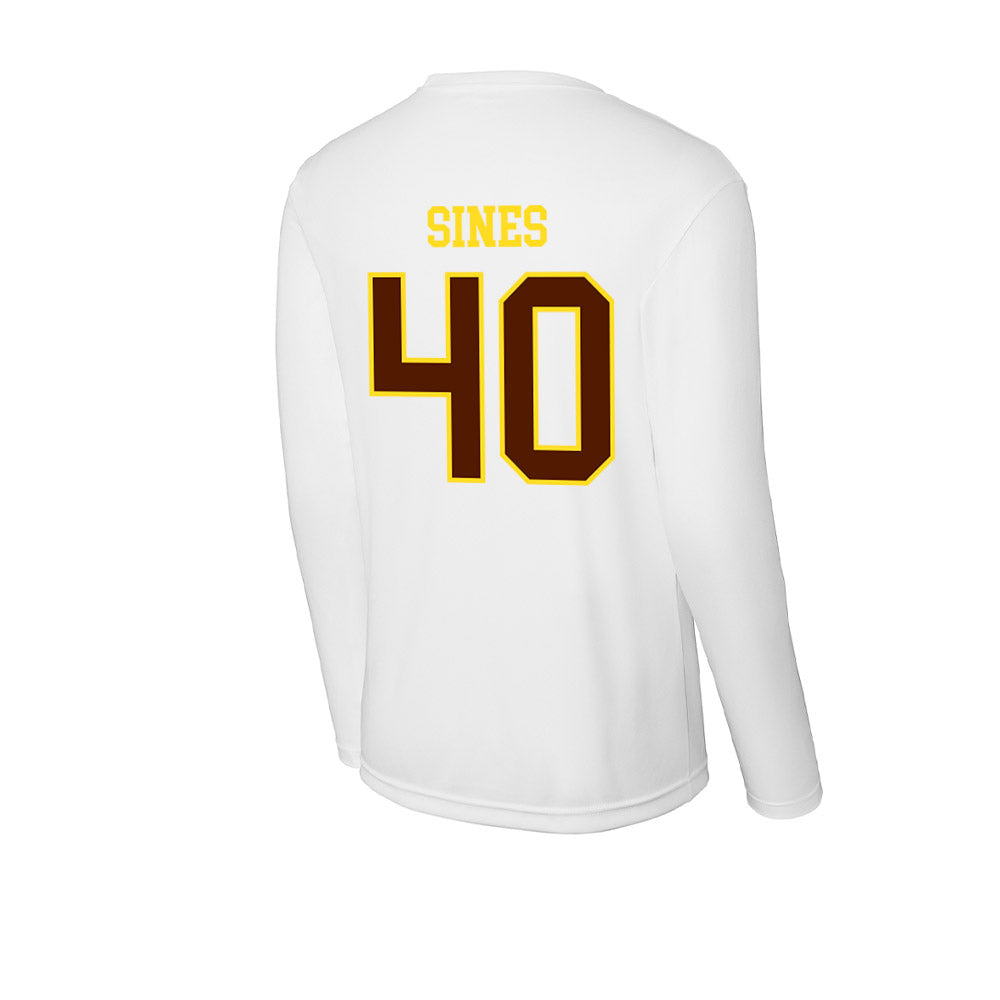 Western Michigan - NCAA Football : Nathan Sines - Activewear Long Sleeve T-Shirt-1