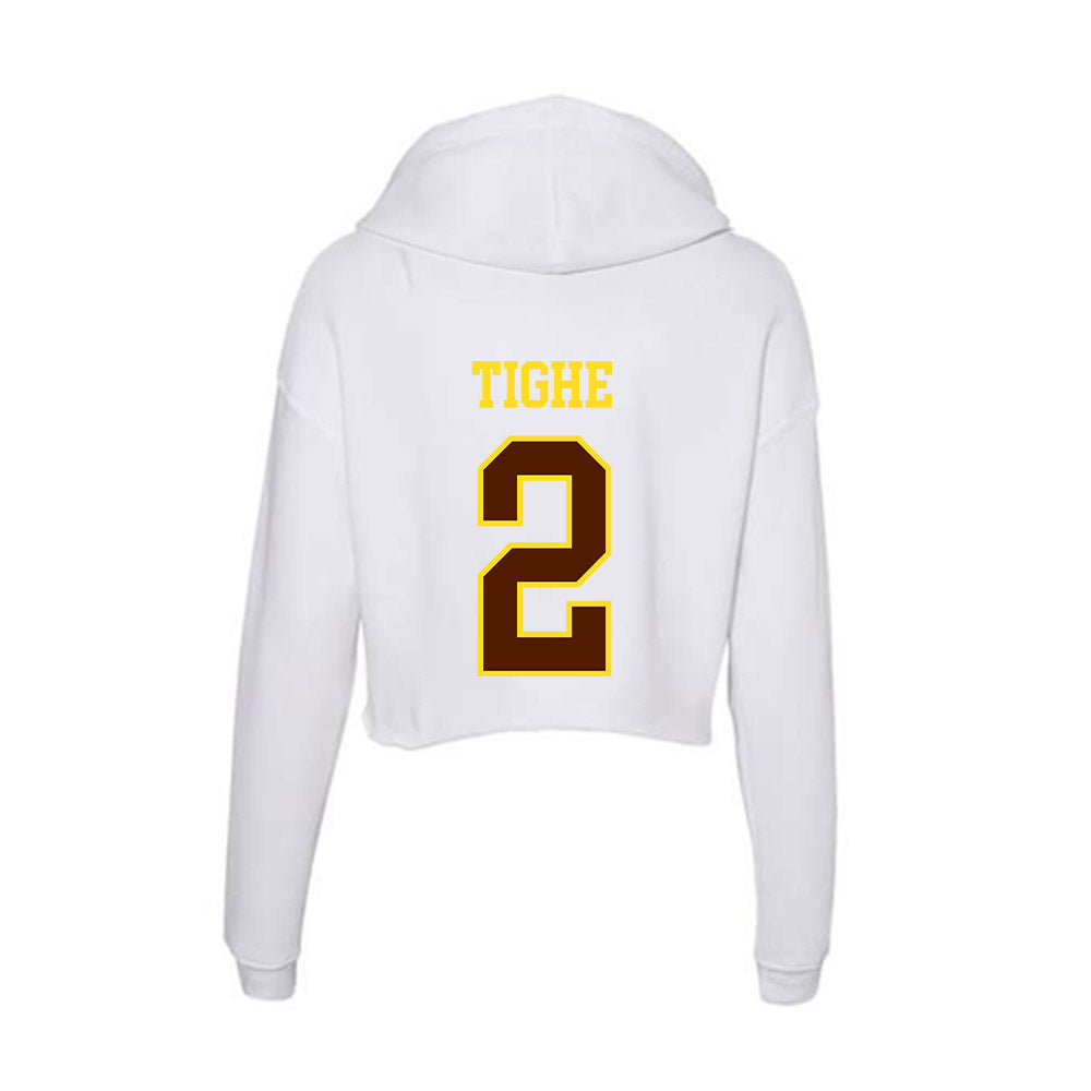 Western Michigan - NCAA Softball : Caitlin Tighe - Women's Crop Fleece Hoodie-1