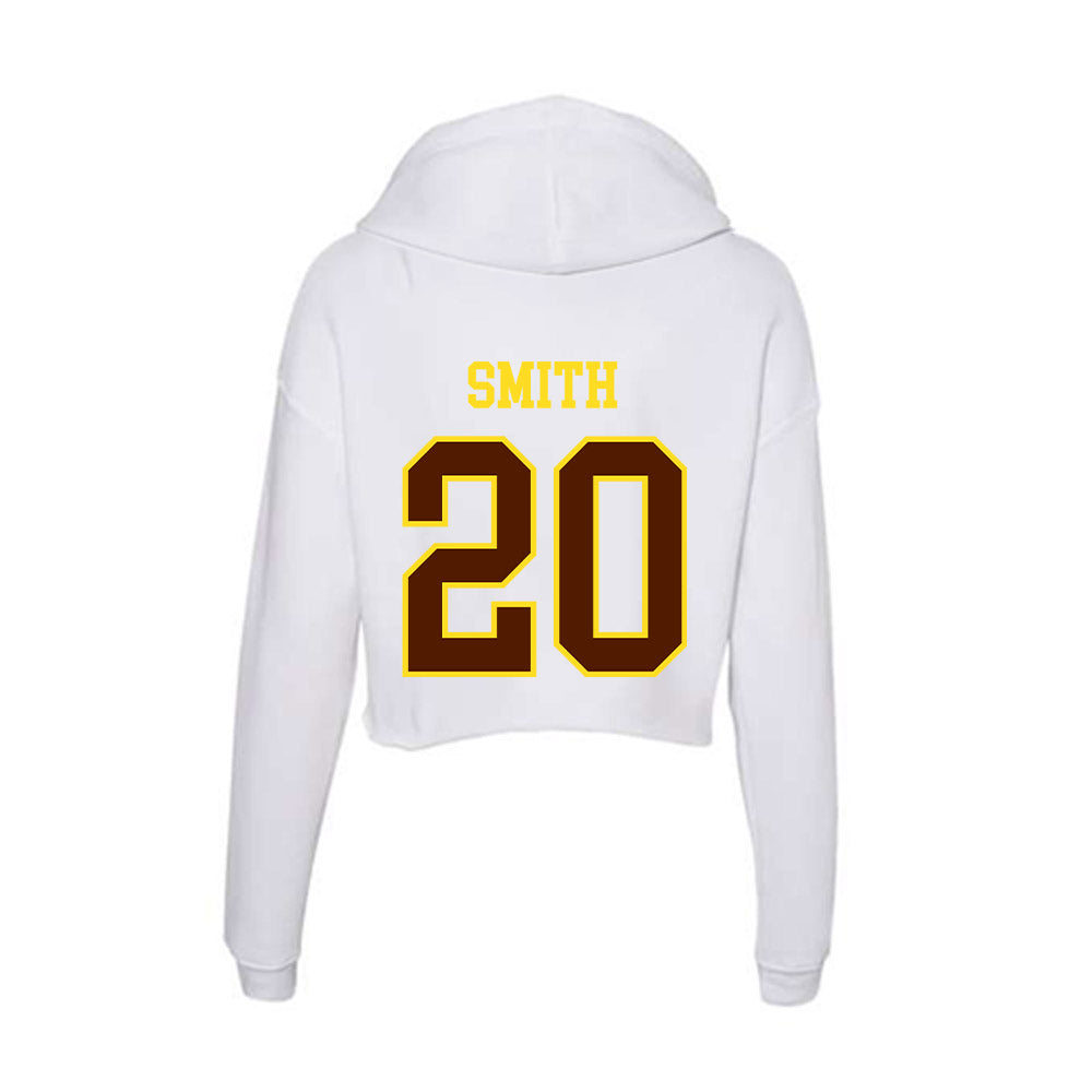 Western Michigan - NCAA Softball : Jordan Smith - Women's Crop Fleece Hoodie-1