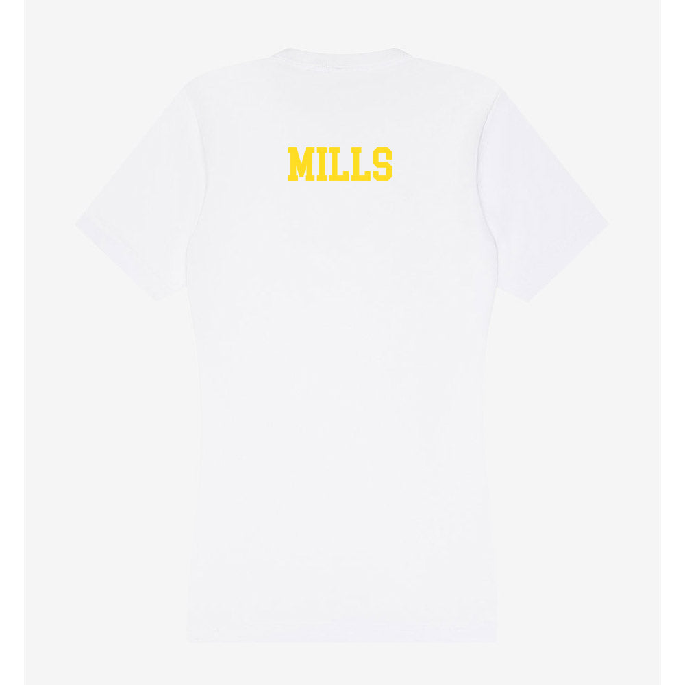 Western Michigan - NCAA Women's Gymnastics : Tricia Mills - Women's V-Neck T-Shirt-1