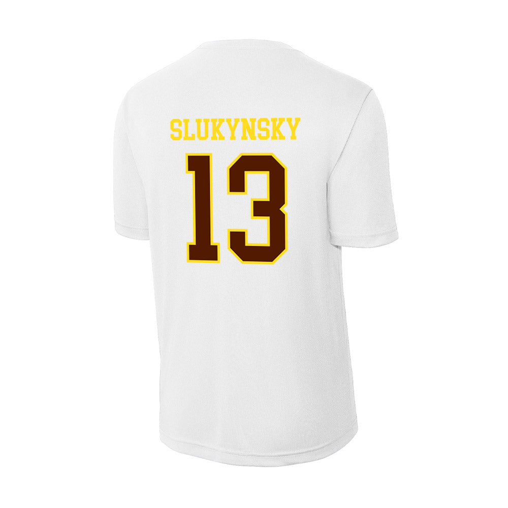 Western Michigan - NCAA Men's Ice Hockey : Grant Slukynsky - Activewear T-Shirt-1