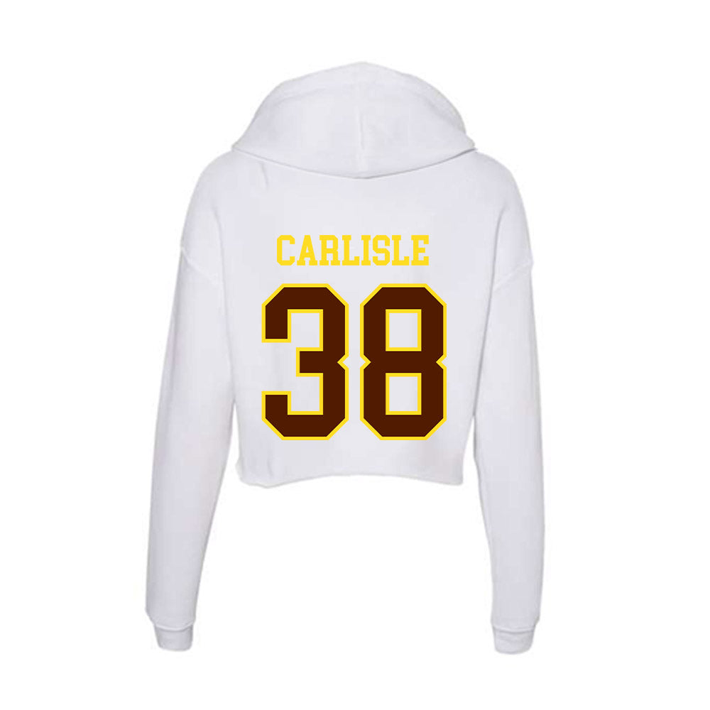 Western Michigan - NCAA Baseball : Sam Carlisle - Women's Crop Fleece Hoodie-1