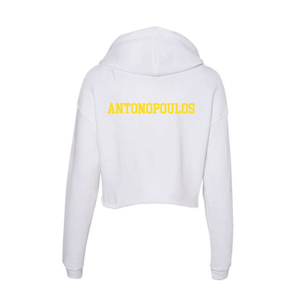 Western Michigan - NCAA Men's Tennis : Alex Antonopoulos - Women's Crop Fleece Hoodie-1