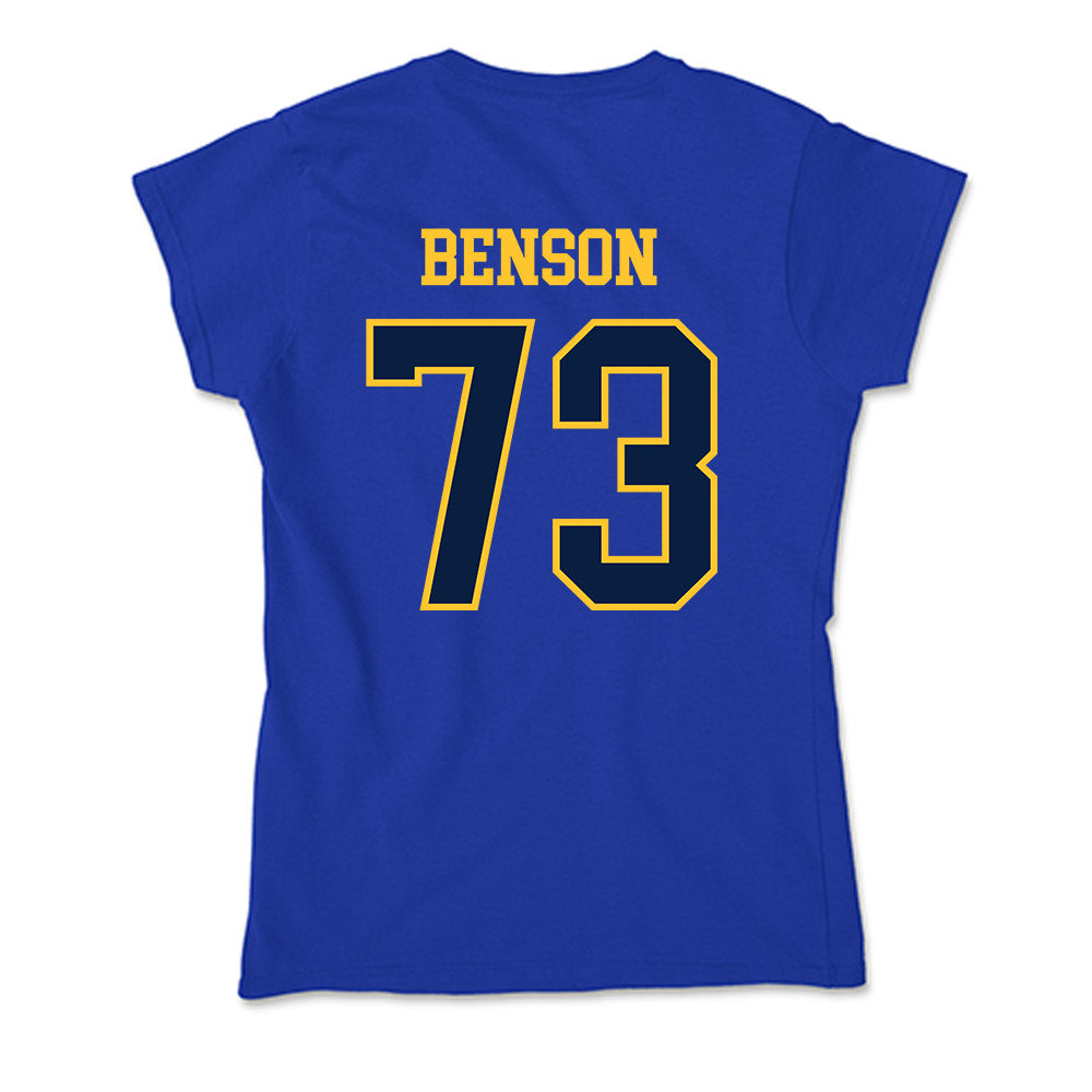 East Tennessee State - NCAA Football : Joshua Benson - Soft Style Women’s T-Shirt-1