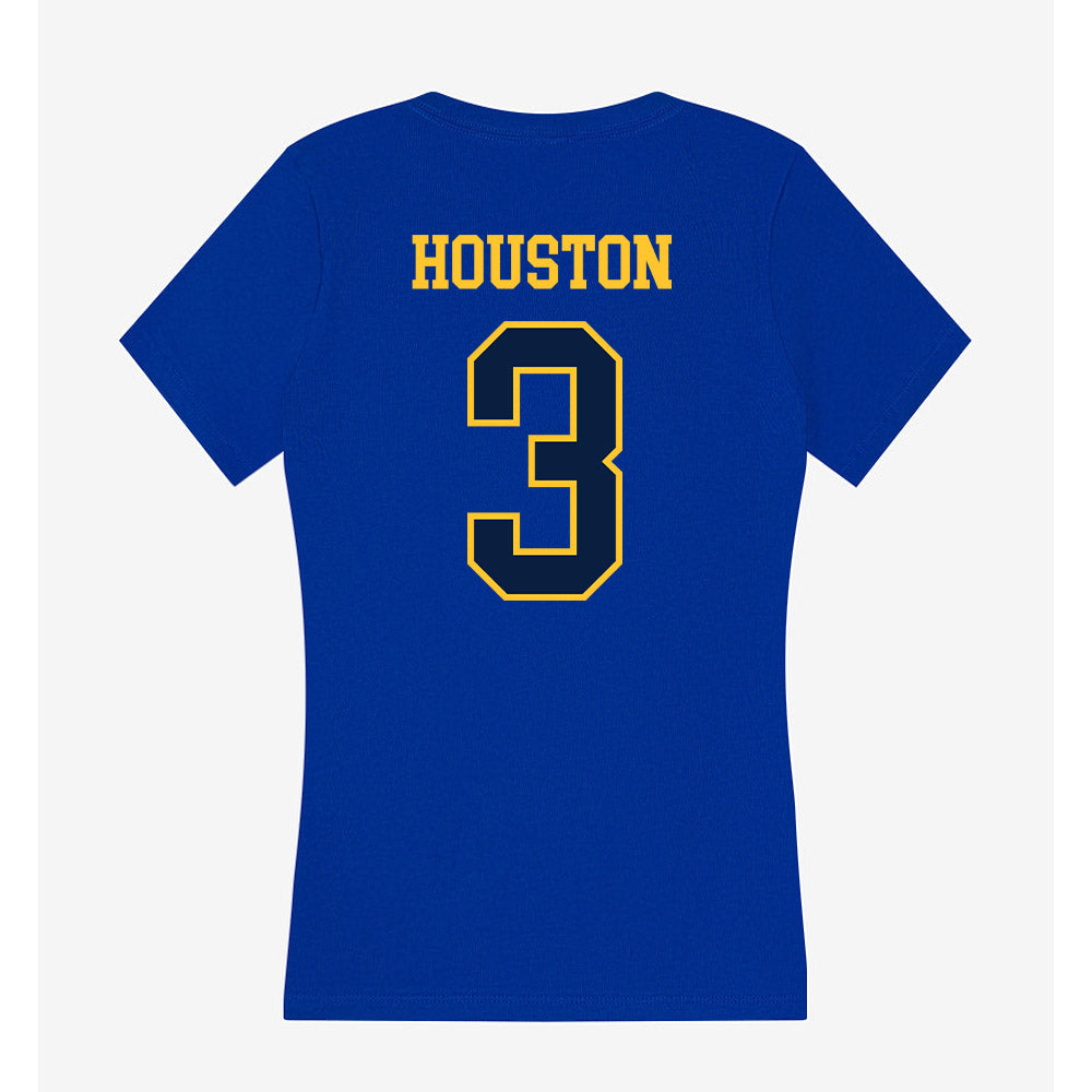 East Tennessee State - NCAA Football : Devontae Houston - Women's V-Neck T-Shirt-1