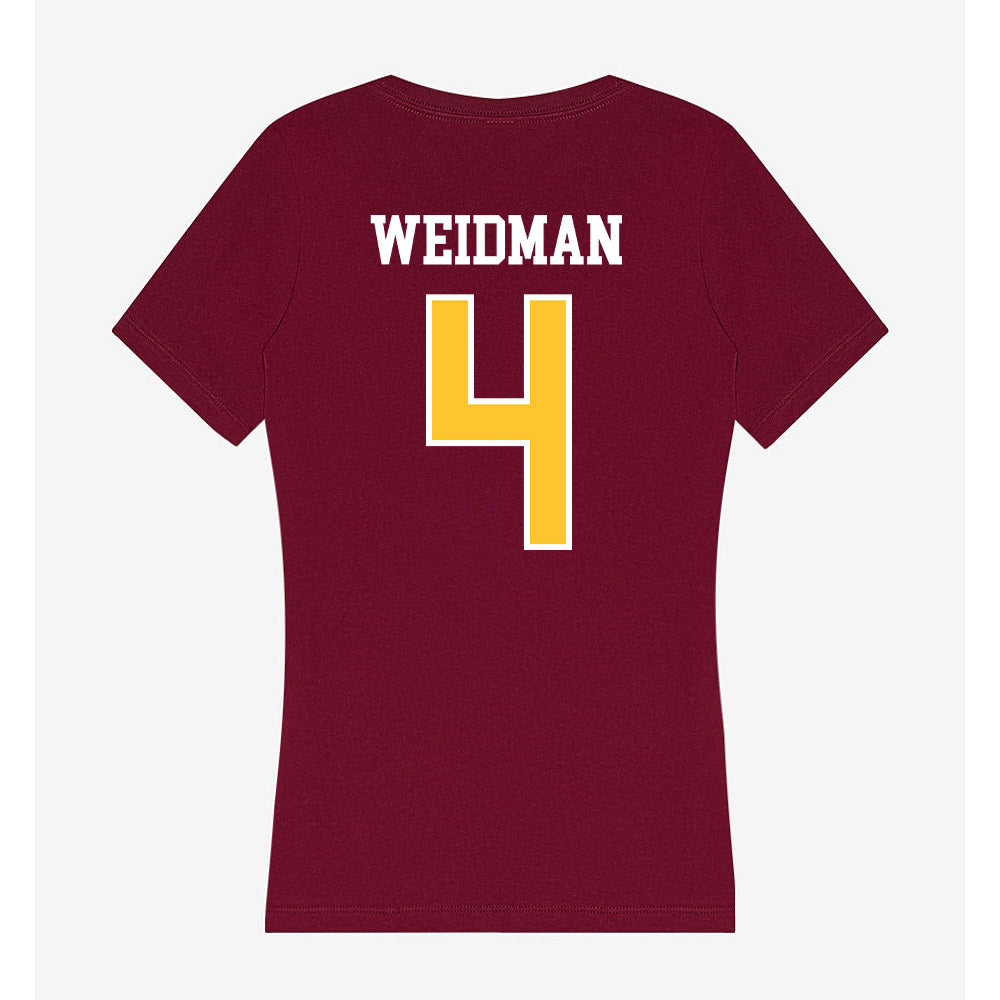 Central Michigan - NCAA Women's Volleyball : Rainey Weidman - Women's V-Neck T-Shirt-1