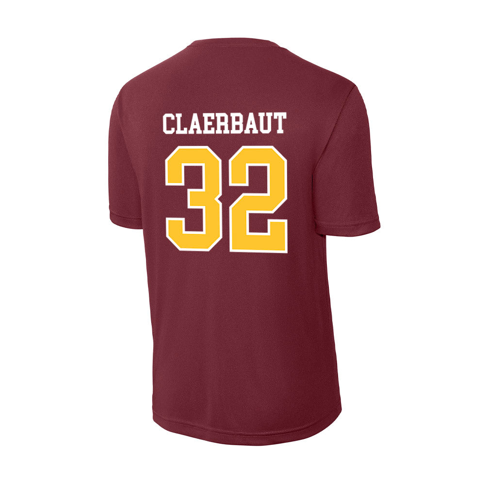 Central Michigan - NCAA Men's Basketball : Nathan Claerbaut - Activewear T-Shirt-1