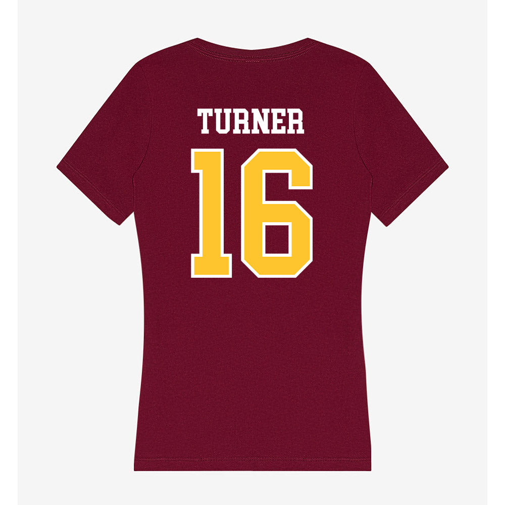 Central Michigan - NCAA Football : Jaree turner - Women's V-Neck T-Shirt-1
