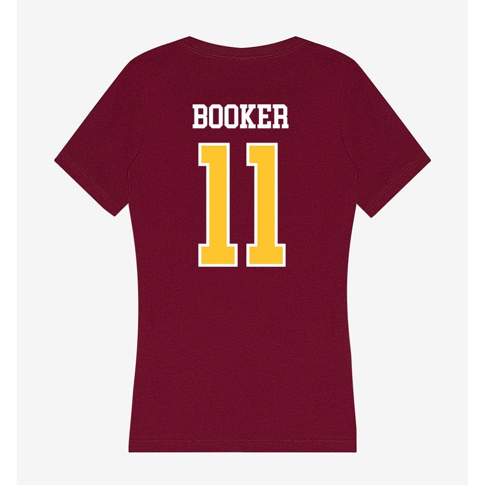 Central Michigan - NCAA Football : Josiah Booker - Women's V-Neck T-Shirt-1
