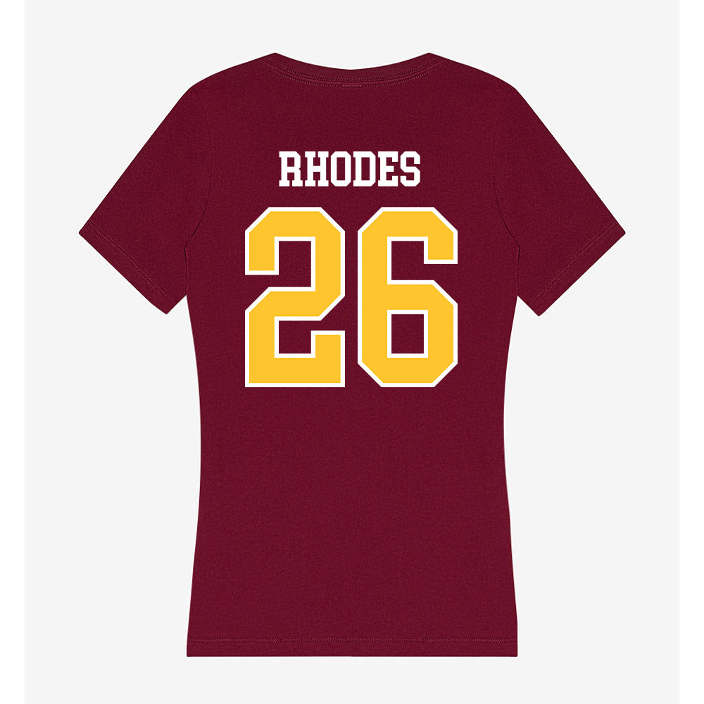 Central Michigan - NCAA Football : Cairo Rhodes - Women's V-Neck T-Shirt-1
