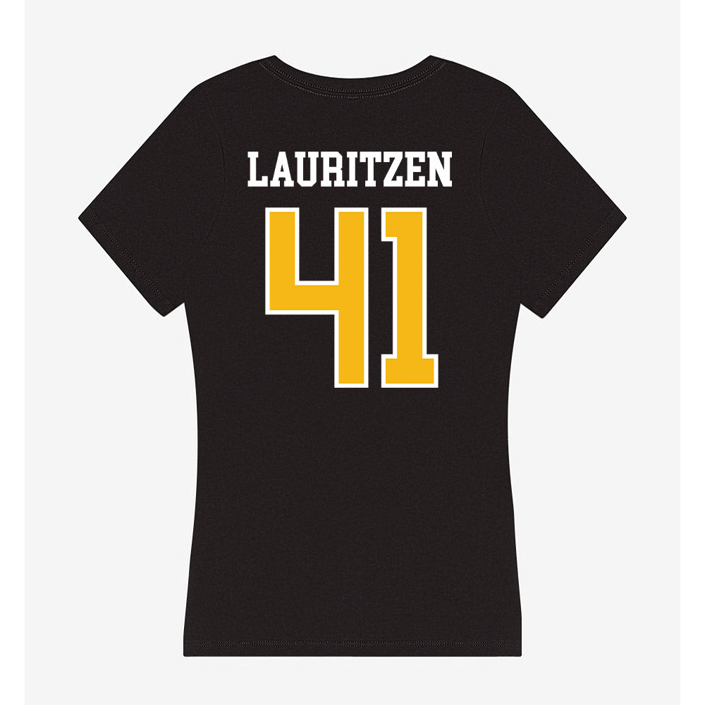 Northern Arizona - NCAA Football : Blake Lauritzen - Women's V-Neck T-Shirt-1