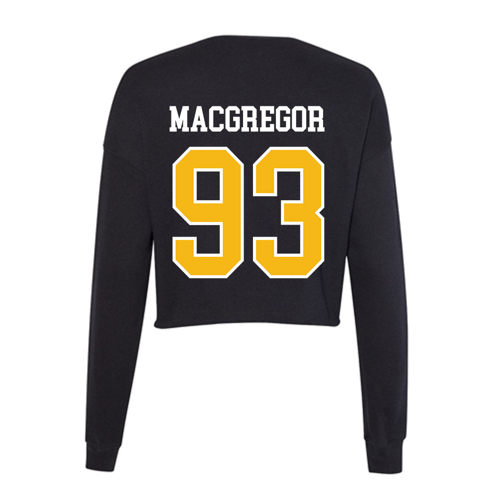 Northern Arizona - NCAA Football : Logan MacGregor - Women's Cropped Crew Fleece-1