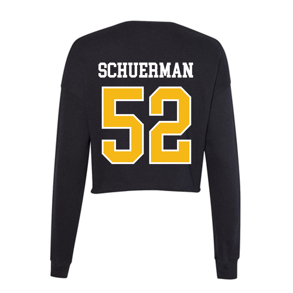 Northern Arizona - NCAA Football : Griffin Schuerman - Women's Cropped Crew Fleece-1