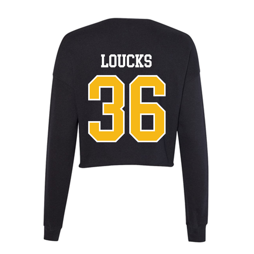 Northern Arizona - NCAA Women's Soccer : Mads Loucks - Women's Cropped Crew Fleece-1