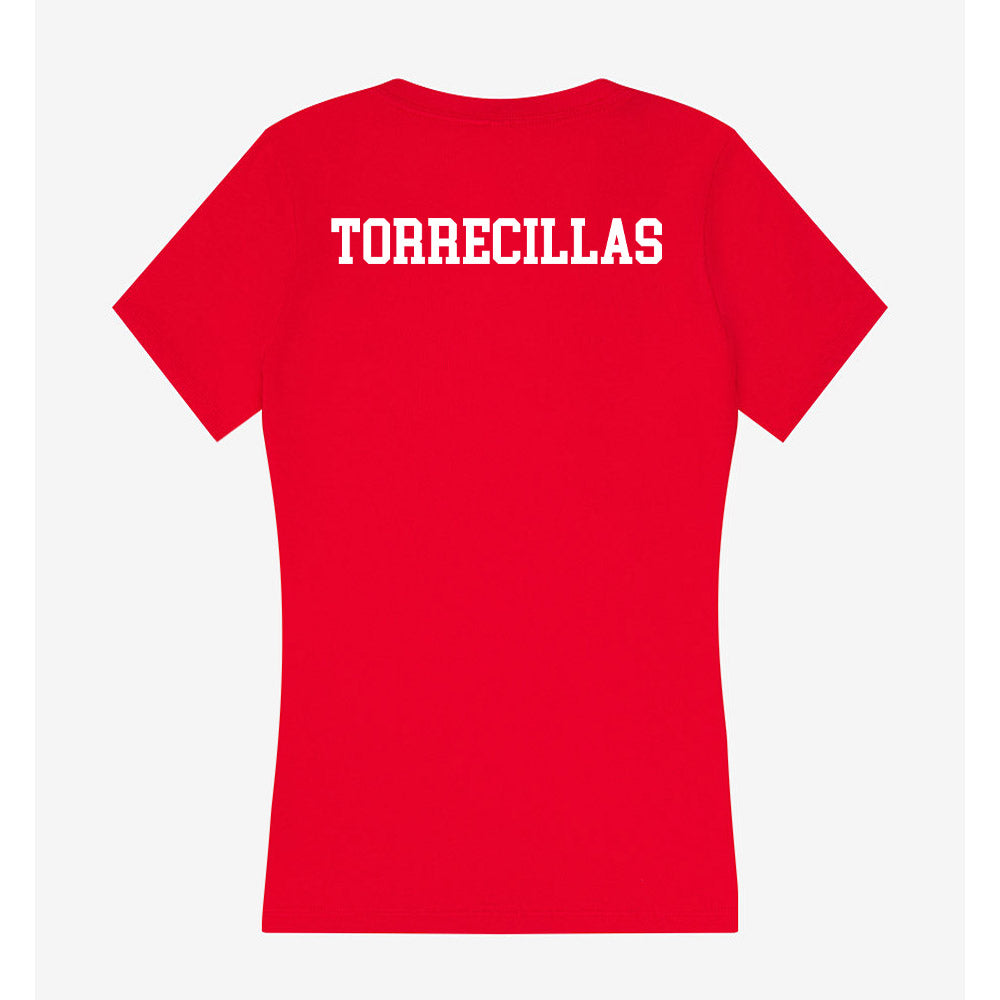 New Mexico - NCAA Women's Cross Country : Mia Torrecillas - Women's V-Neck T-Shirt-1