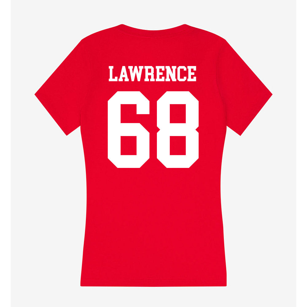 New Mexico - NCAA Football : Tyler Lawrence - Women's V-Neck T-Shirt-1