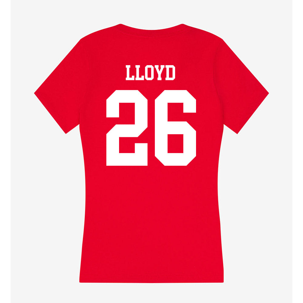 New Mexico - NCAA Softball : Jasmyn Lloyd - Women's V-Neck T-Shirt-1