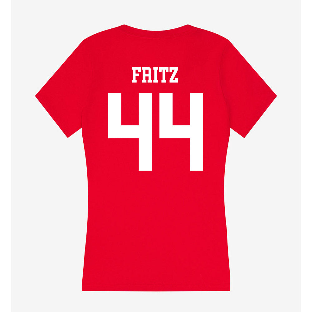 New Mexico - NCAA Softball : Natalie Fritz - Women's V-Neck T-Shirt-1
