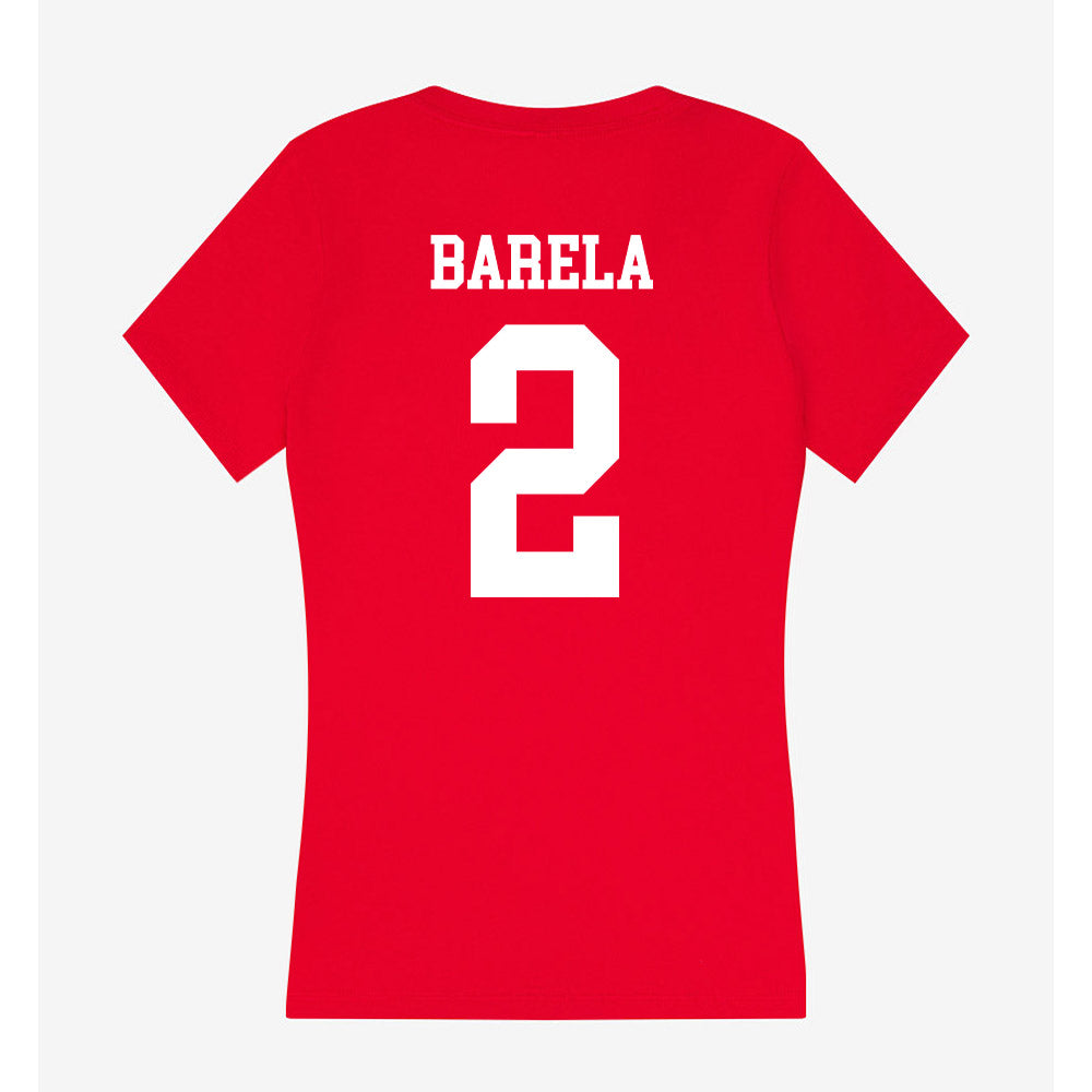 New Mexico - NCAA Softball : Caprice Barela - Women's V-Neck T-Shirt-1