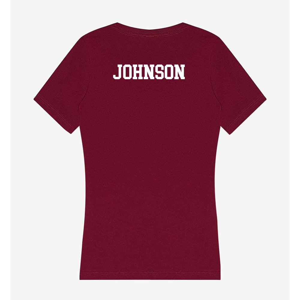 Montana - NCAA Women's Golf : Bella Johnson - Women's V-Neck T-Shirt-1
