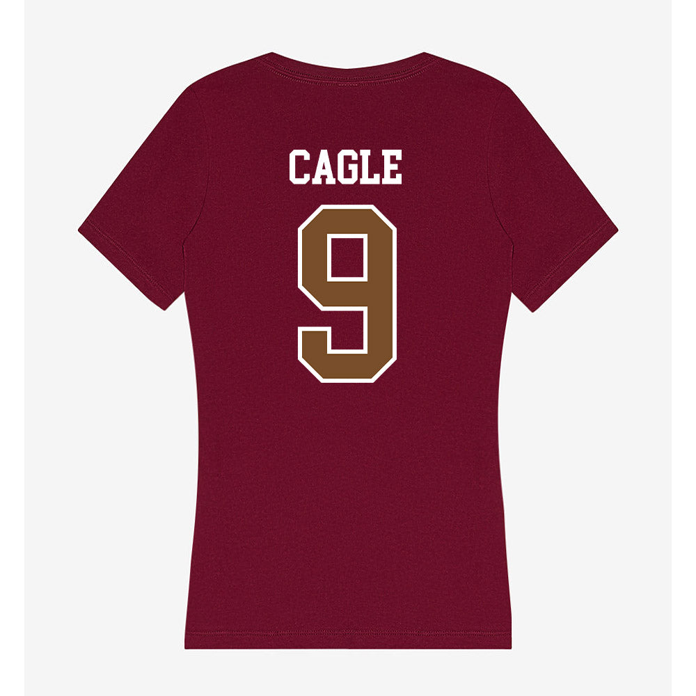 Montana - NCAA Women's Volleyball : Gracie Cagle - Women's V-Neck T-Shirt-1