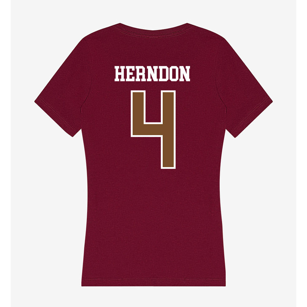 Montana - NCAA Softball : Nyeala Herndon - Women's V-Neck T-Shirt-1