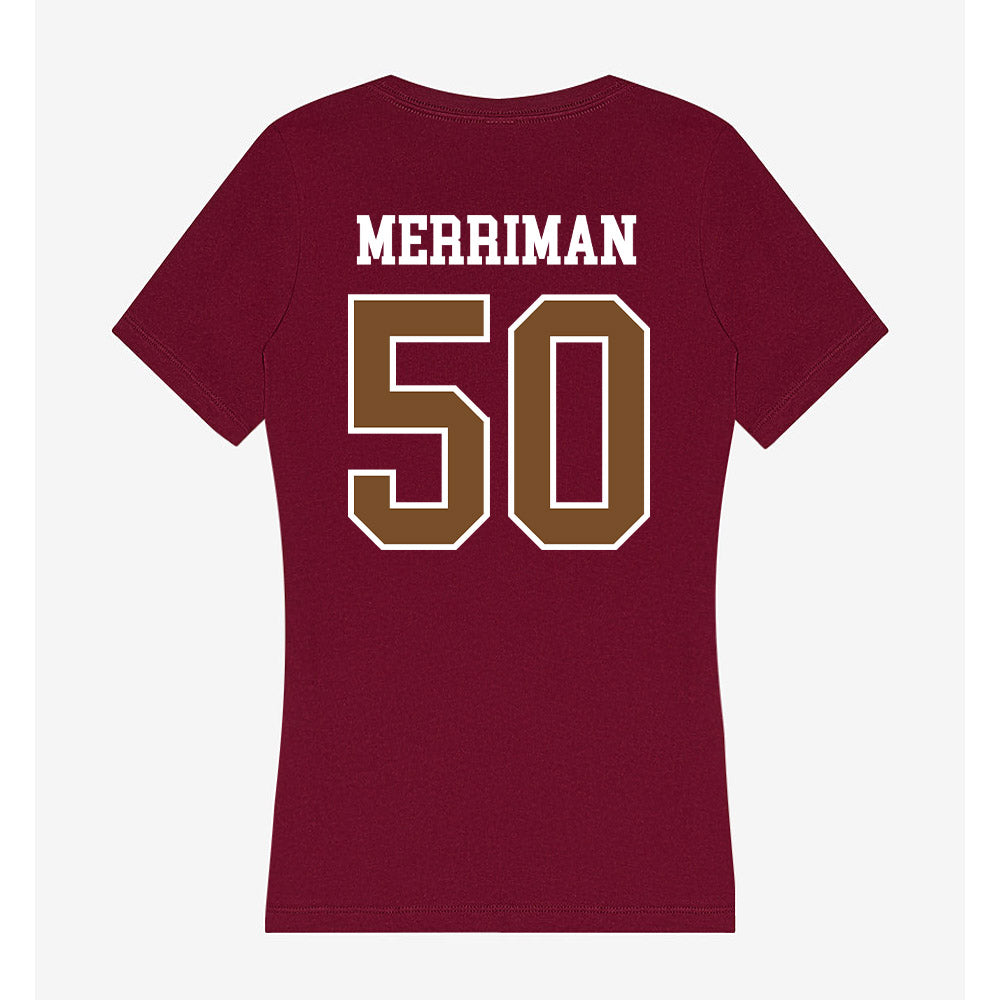 Montana - NCAA Football : Samuel Merriman - Women's V-Neck T-Shirt-1