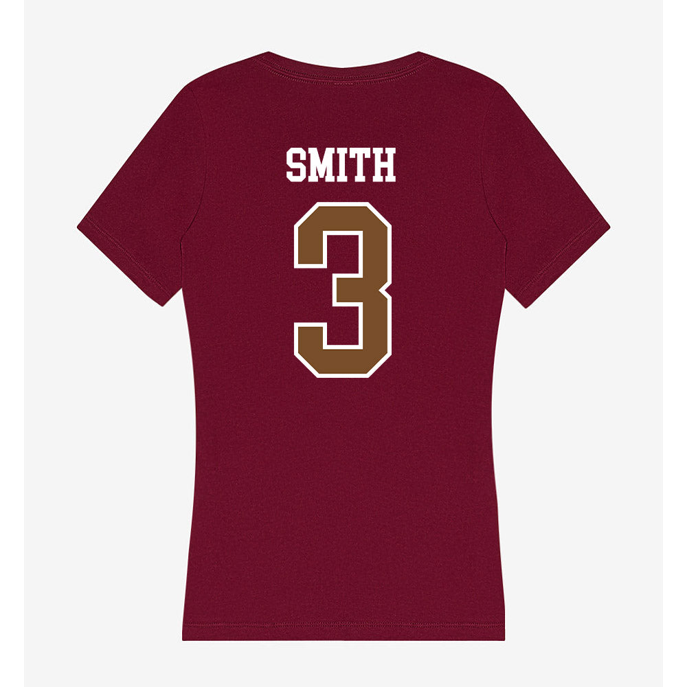 Montana - NCAA Women's Soccer : Abby Smith - Women's V-Neck T-Shirt-1
