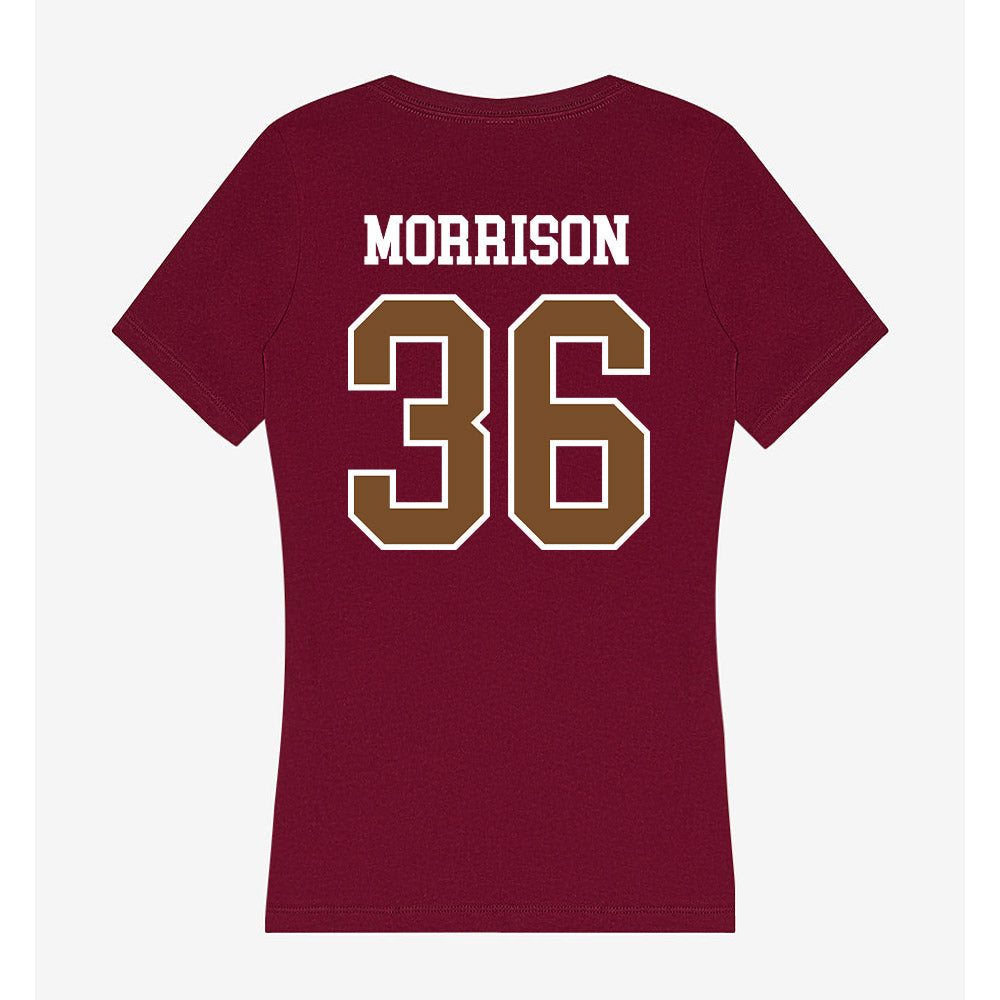 Montana - NCAA Football : Ty Morrison - Women's V-Neck T-Shirt-1