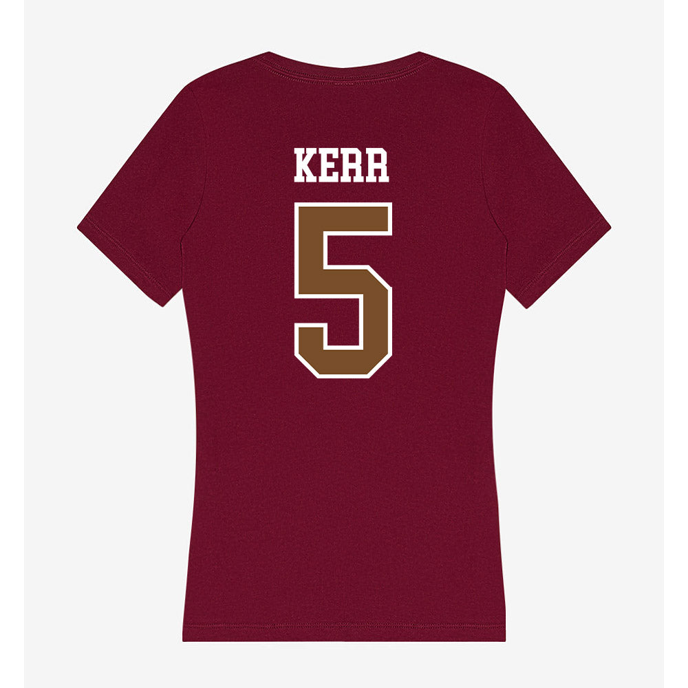 Montana - NCAA Women's Soccer : Caylee Kerr - Women's V-Neck T-Shirt-1