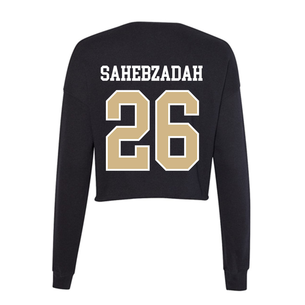 GWU - NCAA Baseball : Adham Sahebzadah - Women's Cropped Crew Fleece-1