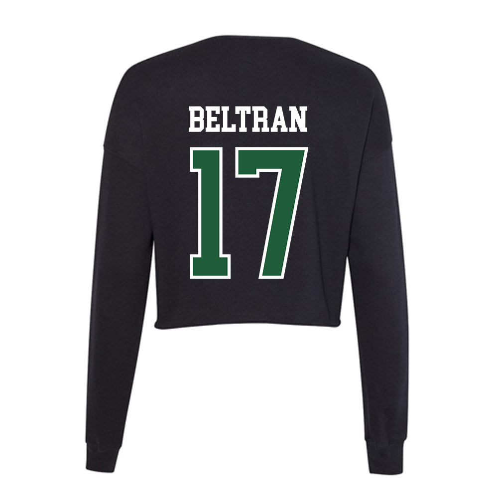 Utah Valley - NCAA Baseball : Jacob Beltran - Women's Cropped Crew Fleece-1