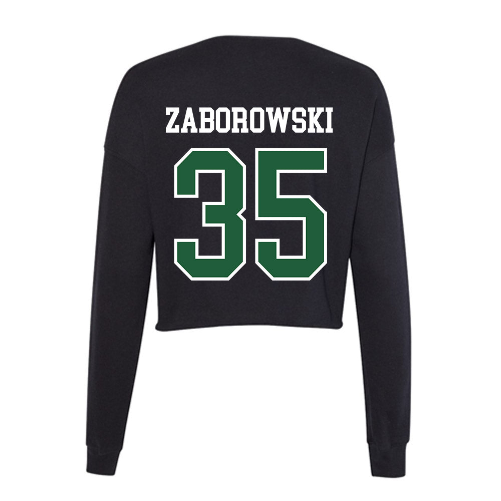 Utah Valley - NCAA Baseball : Landon Zaborowski - Women's Cropped Crew Fleece-1