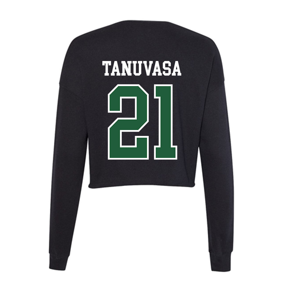 Utah Valley - NCAA Women's Basketball : Naia Tanuvasa - Women's Cropped Crew Fleece-1