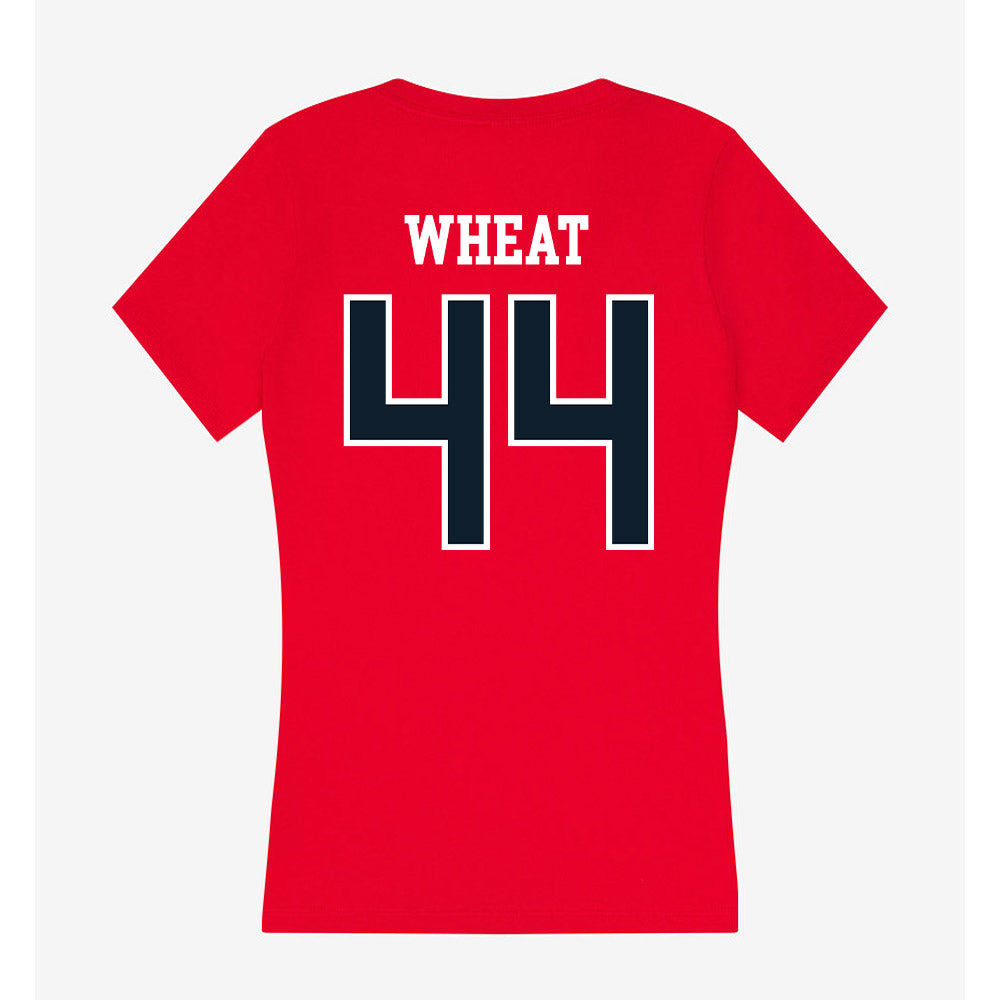 Dallas Baptist - NCAA Women's Soccer : Chandler Wheat - Women's V-Neck T-Shirt-1