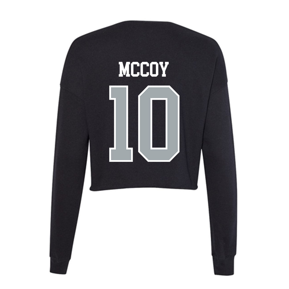 Providence - NCAA Men's Ice Hockey : Donovan McCoy - Women's Cropped Crew Fleece-1