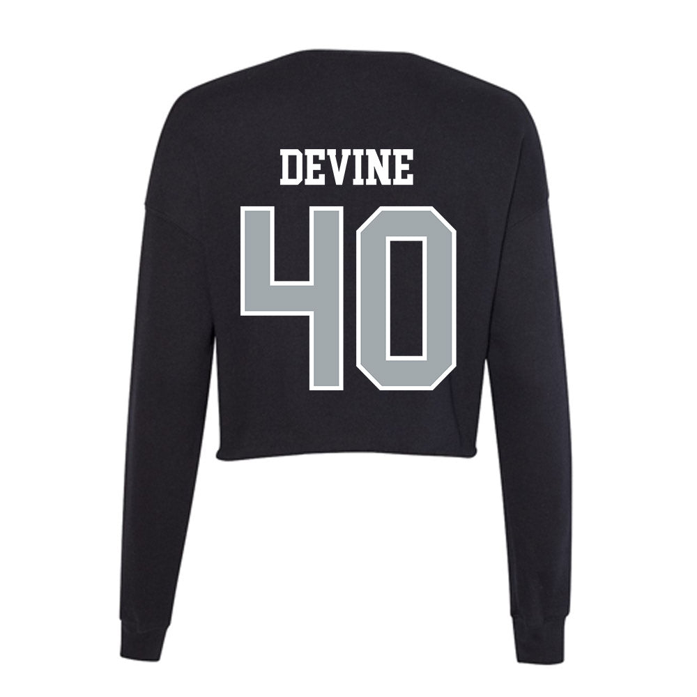 Providence - NCAA Men's Lacrosse : Kevin Devine - Women's Cropped Crew Fleece-1