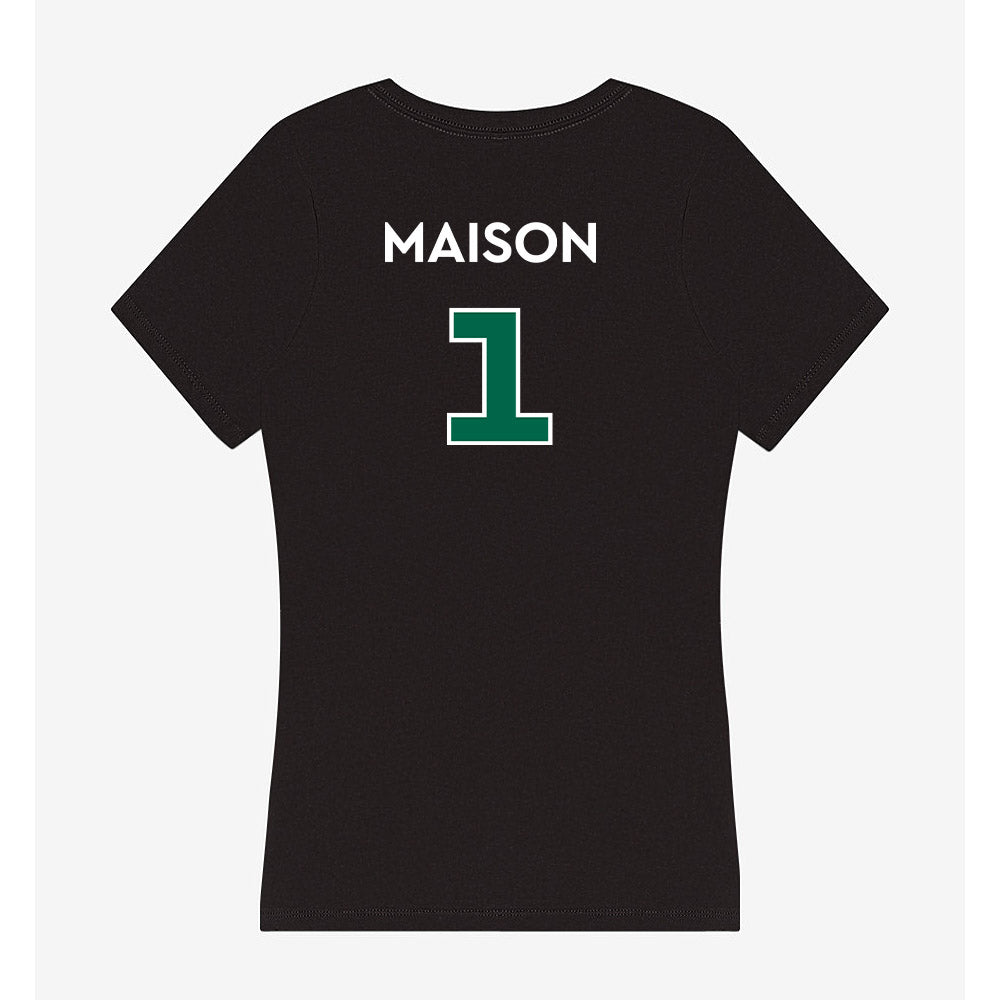 Illinois Wesleyan - NCAA Men's Track & Field : Nyamedze Maison - Women's V-Neck T-Shirt-1