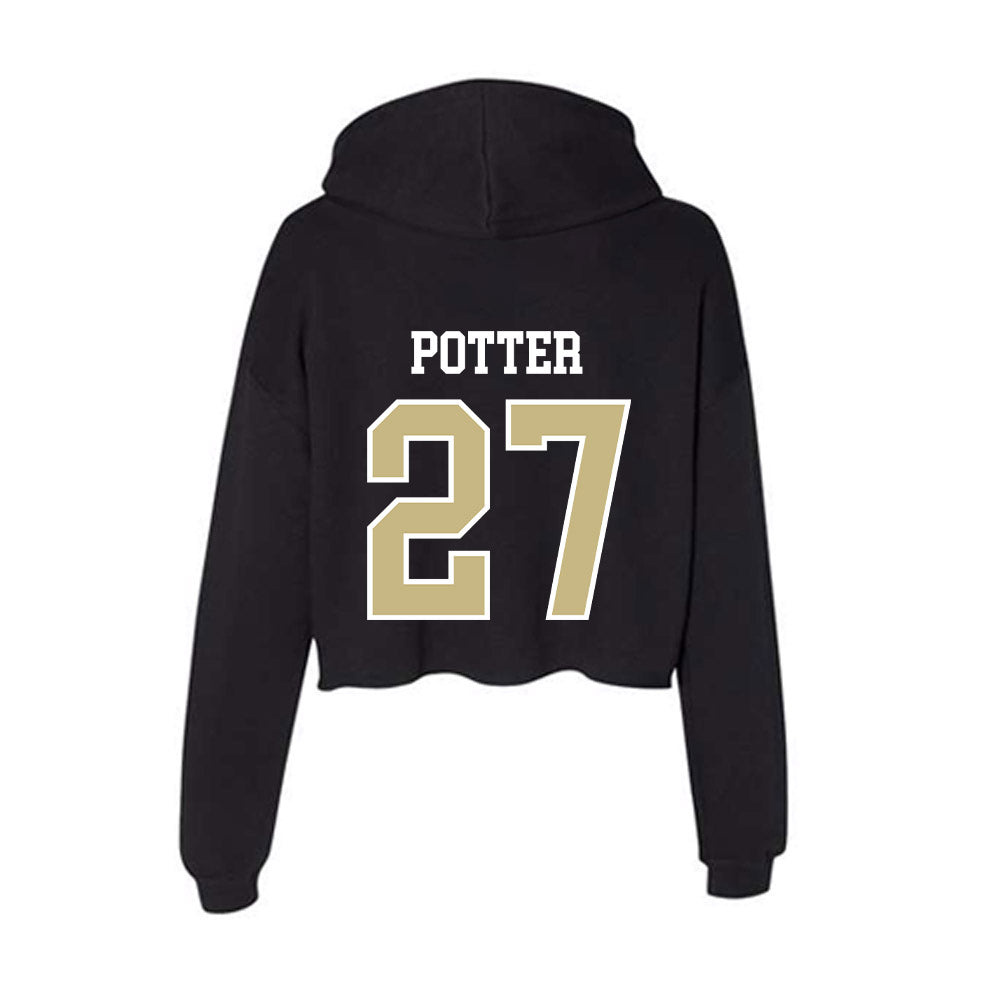 Albion - NCAA Football : Jayden Potter - Women's Crop Fleece Hoodie-1