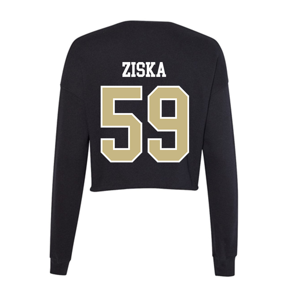 Albion - NCAA Football : Eli Ziska - Women's Cropped Crew Fleece-1